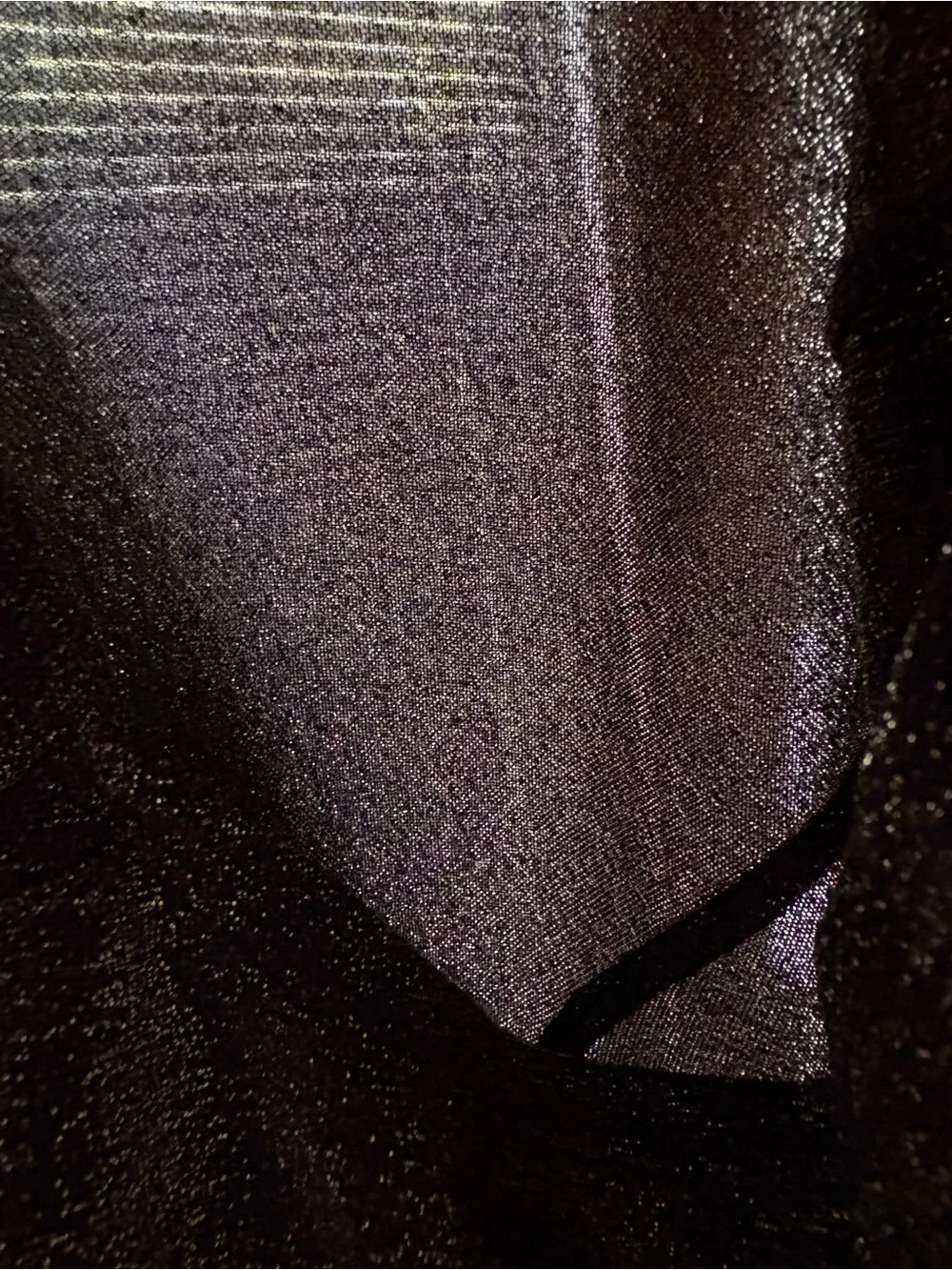 Reformation Jupiter Metallic Crop Top- Size M- Long Sleeve Sheer Party Top